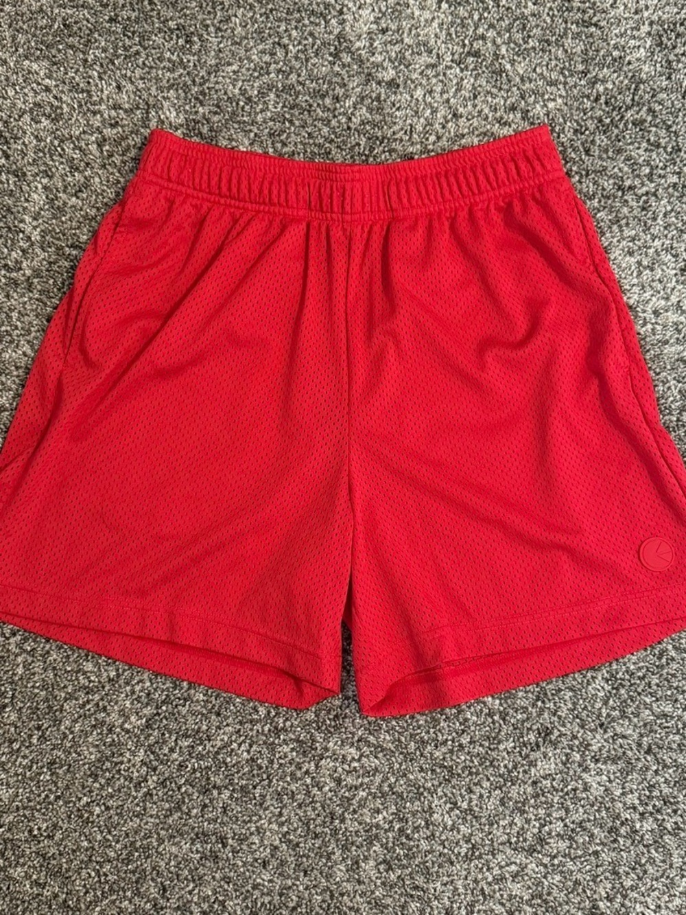 Ethika Men's Red Athletic Mesh Shorts